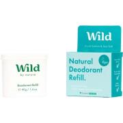 Wild Natural Deodorant Refill Fresh Cotton & Sea Salt 40 g