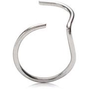 Blomdahl Natural Titanium Nose Ring 10 mm left