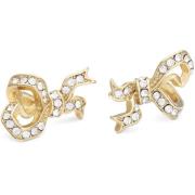 Lily and Rose Versailles bow earrings - Crystal Golden brown topa