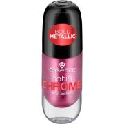 essence Satin Chrome Nail Polish 03 Meta Maroon