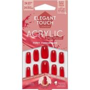 Elegant Touch Colour Acrylics Poppy Pomegranate