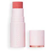 Revolution Beauty London Skin Silk Marble Blush Stick Peachy Pink