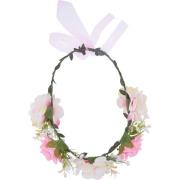 Dazzling Flower Head Band Pink And White Flowers
