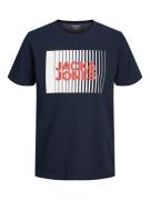 Jack & Jones Junior Paita  sininen / oranssi / valkoinen