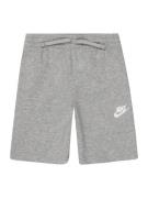 Nike Sportswear Housut  meleerattu harmaa / valkoinen