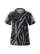 ADIDAS ORIGINALS Paita 'Abstract Allover Animal Print'  harmaa / tumma...