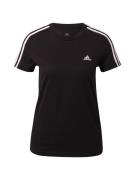 ADIDAS SPORTSWEAR Toiminnallinen paita 'Essentials'  musta / valkoinen