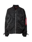 ALPHA INDUSTRIES Välikausitakki  punainen / musta / valkoinen