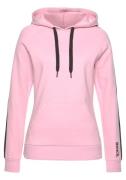 BENCH Collegepaita 'Lounge Hoodie'  vaalea pinkki