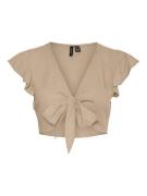 VERO MODA Pusero 'MYMILO'  tummabeige