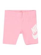 Nike Sportswear Housut  vaaleanpunainen / valkoinen