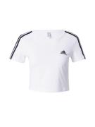 ADIDAS SPORTSWEAR Toiminnallinen paita  musta / valkoinen