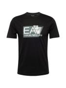 EA7 Emporio Armani Paita  tummanvihreä / musta / valkoinen