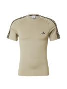 ADIDAS PERFORMANCE Toiminnallinen paita 'Techfit 3-Stripes '  beige / ...