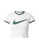 Nike Sportswear Paita  ruohonvihreä / valkoinen