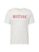 MUSTANG Paita 'Austin'  punainen / offwhite