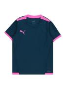 PUMA Toiminnallinen paita 'TeamLIGA'  tummansininen / vaalea pinkki
