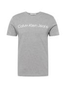 Calvin Klein Jeans Paita  meleerattu harmaa / valkoinen