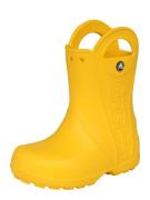 Crocs Kumisaappaat 'Handle It'  keltainen / harmaa / musta