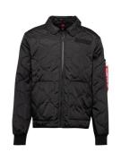 ALPHA INDUSTRIES Välikausitakki  punainen / musta / offwhite