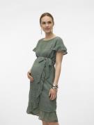 Vero Moda Maternity Mekko 'HONEY'  tummanvihreä