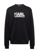 Karl Lagerfeld Collegepaita  musta / offwhite