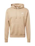 Nike Sportswear Collegepaita 'Club Fleece'  khaki / valkoinen