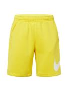 Nike Sportswear Housut 'Club'  keltainen / valkoinen