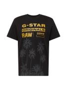 G-Star RAW Paita 'Palm'  keltainen / antrasiitti / musta