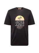 JACK & JONES Paita 'CASEY'  keltainen / pastellioranssi / musta / valk...