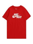 Nike Sportswear Paita 'JDI SWOOSH 2'  punainen / valkoinen