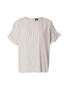 VERO MODA Pusero 'VMBUMPY'  taupe / offwhite