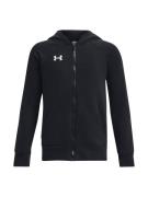 UNDER ARMOUR Urheilullinen collegetakki 'Rival'  musta / valkoinen