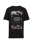 JACK & JONES Paita 'JJFLOOR'  umbra / kuusi / musta / valkoinen