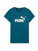 PUMA Toiminnallinen paita 'Essential'  petrooli / valkoinen