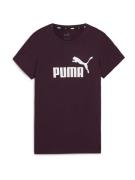 PUMA Toiminnallinen paita 'Essential'  viininpunainen / valkoinen