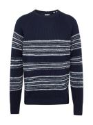 JACK & JONES Neulepaita 'JJPANNEL'  marine / valkoinen