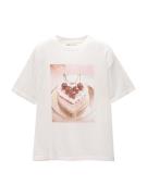 Pull&Bear Paita  ruskea / roosa / punainen / offwhite