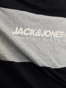 JACK & JONES Paita 'JJELegacy'  meleerattu harmaa / musta / valkoinen