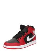 Jordan Korkeavartiset tennarit 'AIR JORDAN 1 MID'  punainen / musta / ...