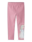 NAME IT Leggingsit 'NMFOKIRI FROZEN'  vaaleansininen / malva / pitaija...