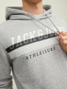 JACK & JONES Collegepaita 'IRON'  meleerattu harmaa / musta / valkoine...