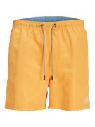 JACK & JONES Uimashortsit 'JPSTFiji'  oranssi / valkoinen