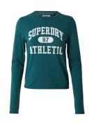 Superdry Paita 'ATHLETIC'  tummanvihreä / valkoinen