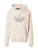 ADIDAS ORIGINALS Collegepaita 'OUTLINE'  vaaleabeige / musta