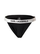 Karl Lagerfeld Bikinihousut  musta / valkoinen