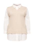 Z-One Neulepaita 'Elke'  beige / luonnonvalkoinen