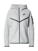 Nike Sportswear Collegetakki 'TECH FLEECE 2'  vaaleanharmaa / musta