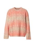 Monki Neulepaita  meleerattu beige / vaaleanpunainen