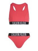 Calvin Klein Swimwear Bikini  vaaleanpunainen / musta / offwhite